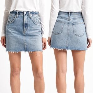 AGOLDE Palmer High Waist Mini Jean Skirt Size 24